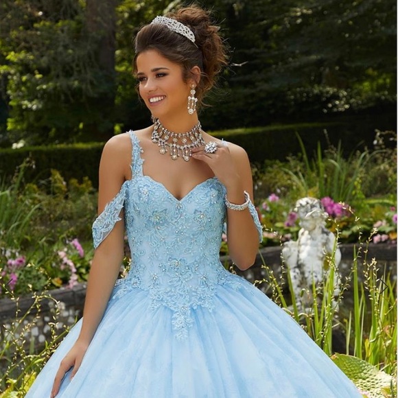 MORILEE Quinceañera Dress - Bahama Blue - NWT - Picture 2 of 2